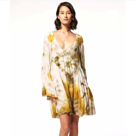 Young fabulous & broke boho tie dye mini dress medium NWT *M1 - Picture 9 of 10